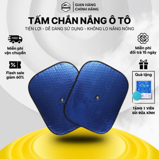 Tấm Che Nắng Ô Tô Cách Nhiệt – Che Nắng Ô Tô Xốp Tròn – Miếng Chắn Nắng Có Lớp Tráng Bạc Chống Nóng Hiệu Quả (Bộ 2 Tấm)