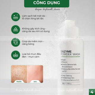 Bột rửa mặt Dr Pluscell ENZYME POWDER WASH 50g