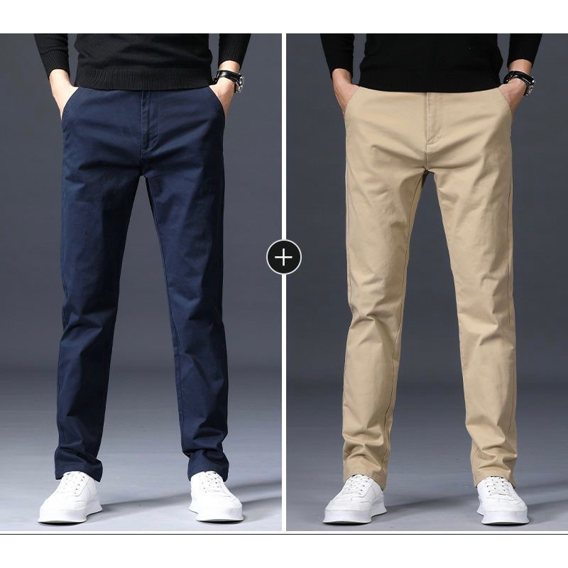 Quần KAKI Chinos Nam Dài Trơn, Form Slimfit, Vải Cotton Co Giãn 4 Chiều WOW MEN - KK088