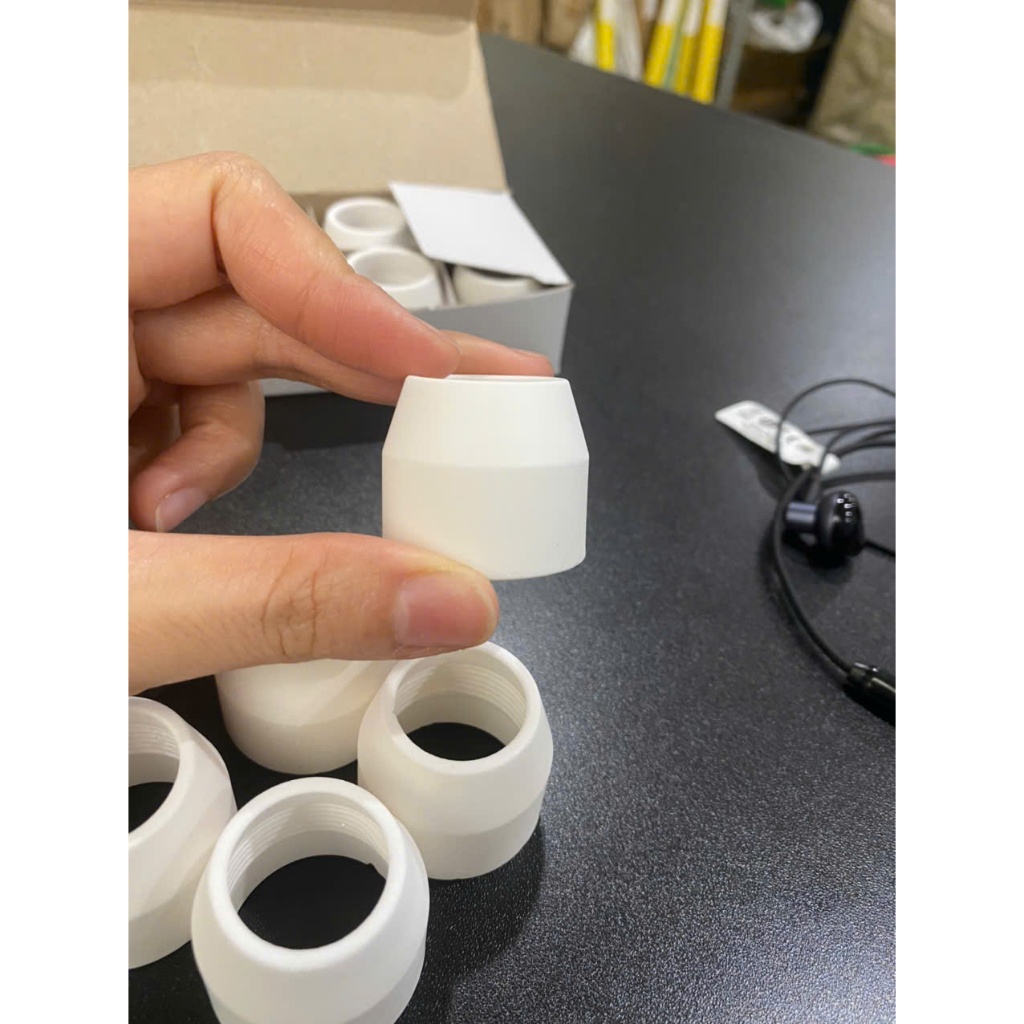 (5 chiếc Sứ) cắt plasma P80 - Chụp bảo vệ bép cắt plasma P80 dùng cho mỏ cắt P80(1 chiếc)