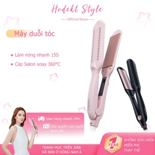 Máy duỗi tóc bằng sắt phẳng HODEKT Máy dập xù , bấm xù làm phồng chân tóc bản to cao cấp young