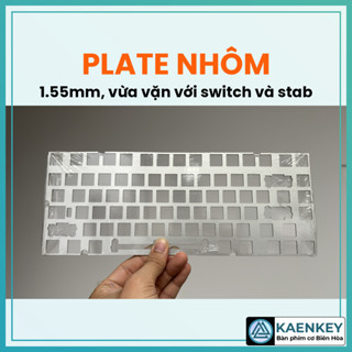 Hàng sẵn Plate Nhôm Aluminium không flexcut tiếng đanh to cho bàn phím cơ Kaenkey Rainy75 Wave75 Hi75c Inky75 ND75 Nut65