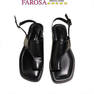 Dép xăng đang đế bằng nữ FAROSA -H106 dép sỏ ngón nữ quai bản to hót trend lên chân cực xinh