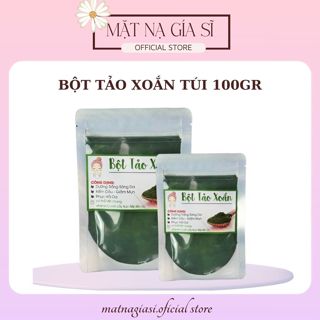 🛑[Gói 100gr] Bột Tảo xoắn nguyên chất Spirulina Nhật bản - Tảo Xoắn Cao Cấp Chuyên Cấy Nano Trong Spa