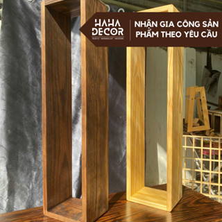 Kệ tivi treo tường gỗ thông mỹ, kệ decor trang trí nhà cửa sơn phủ chống mốc KGTT10-80CM