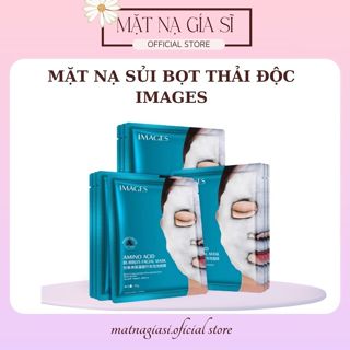 (Lẻ 1 Miếng) Mặt nạ sủi bọt thải độc Images Amino Acid Bubbles Facial Mask