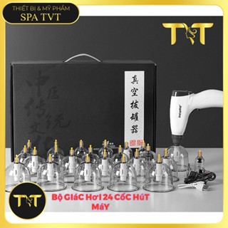 [Bảo hành 12 tháng]Bộ Giác Hơi Chân Không 24 Cốc Cao Cấp Không Dùng Lửa ( Hút máy )