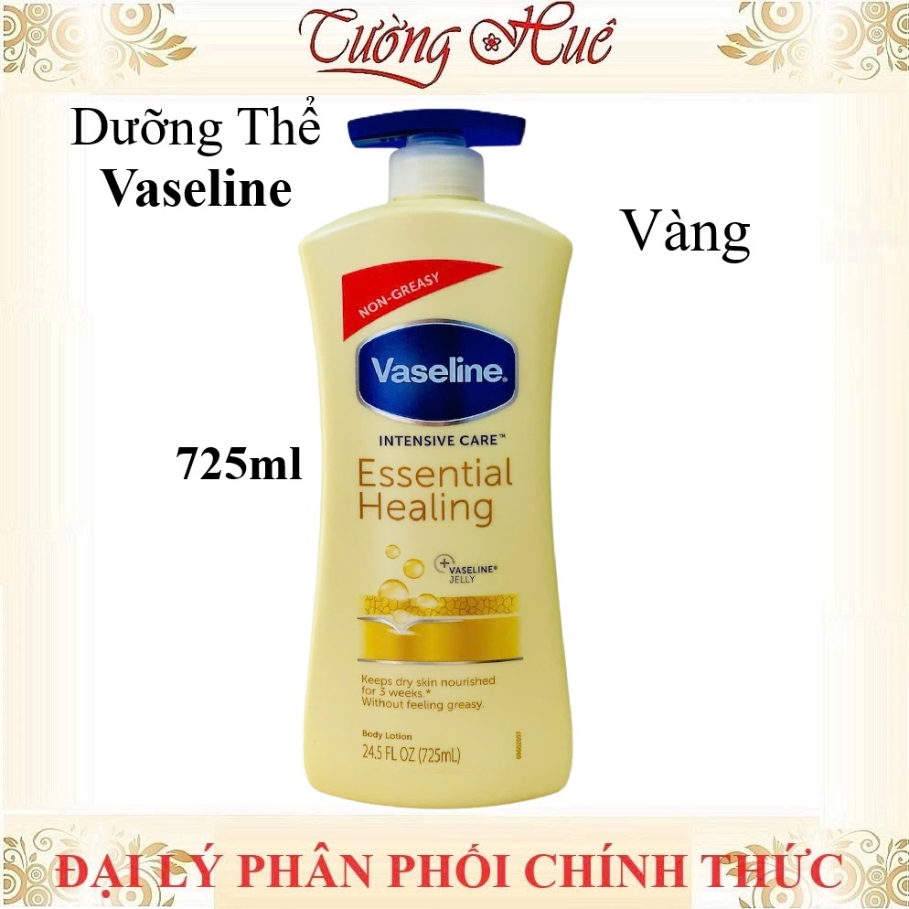 Dưỡng thể Vaseline Essential Healing - 725ml - (Vàng)