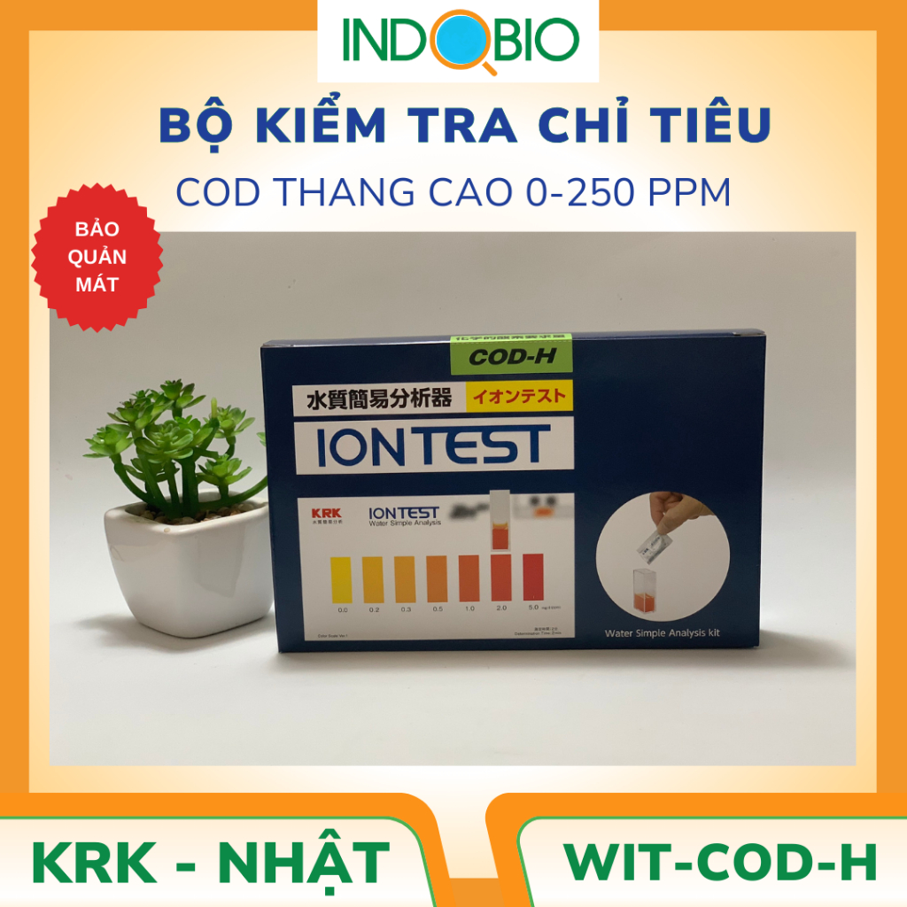 [HÀNG CÓ SẴN] BỘ TEST KIT COD WIT-COD-H, 0-250 PPM KRK-NHẬT [BẢO QUẢN MÁT]