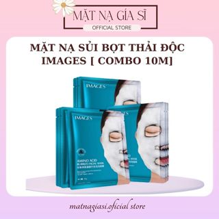 [Combo 10 Miếng] Mặt nạ sủi bọt thải độc Images Amino Acid Bubbles Facial Mask - Combo 10m