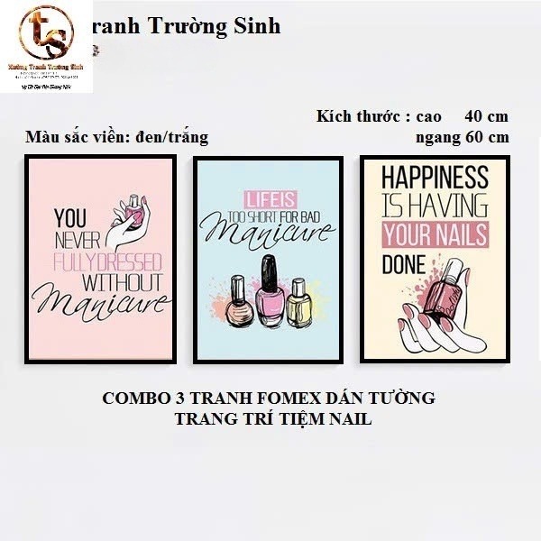 COMBO 3 TRANH NAIL NGHỆ THUẬT