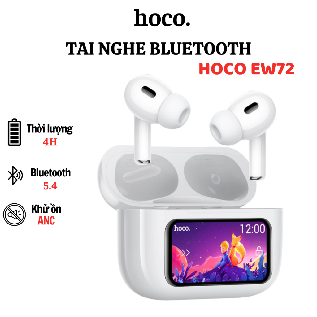 Tai Nghe Bluetooth Hoco EW72 Cảm Ứng Mượt, Chống Ồn, Âm Thanh Sống Động, Bảo Hành Chính Hãng | BigBuy360 - bigbuy360.vn