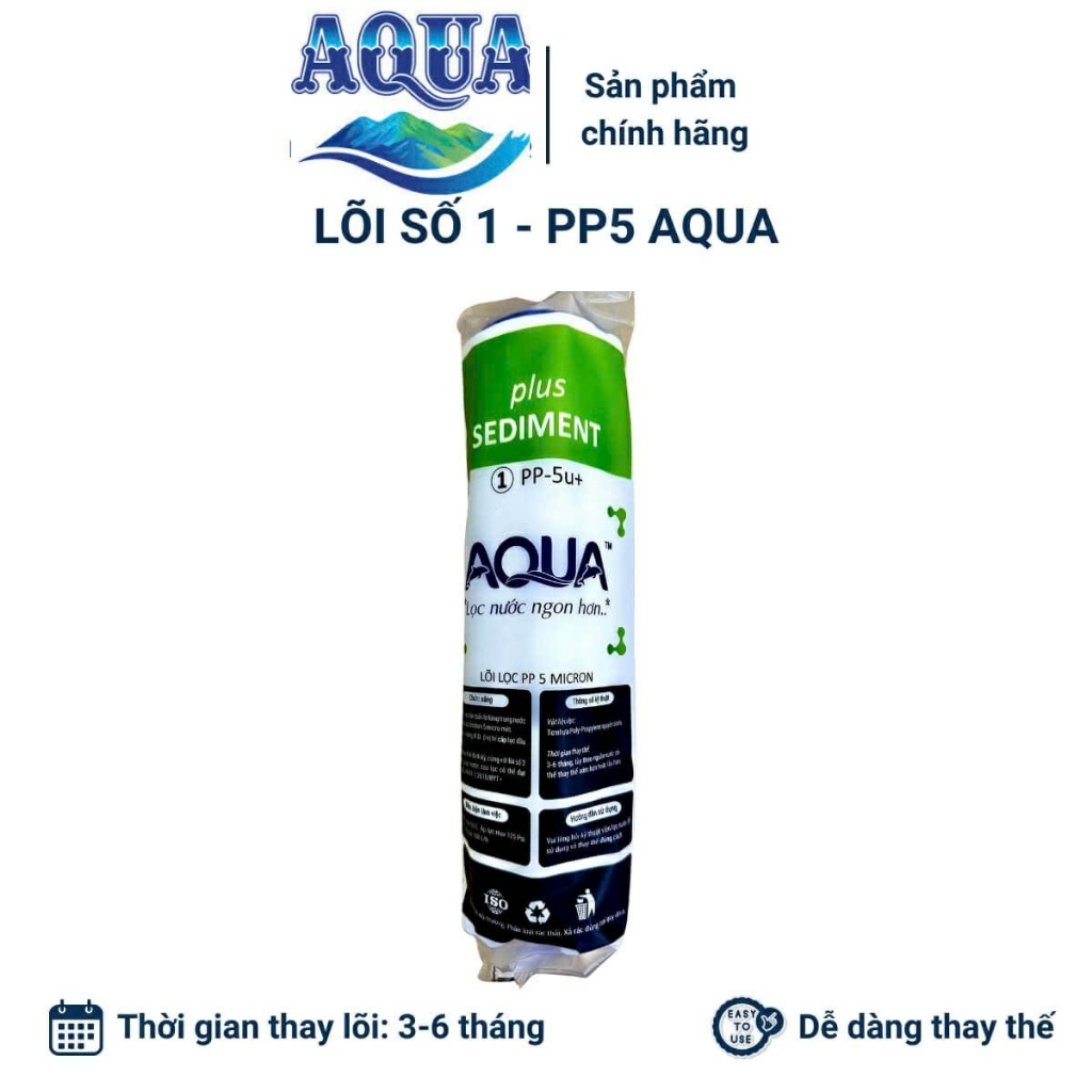 CHÍNH HÃNG AQUA LÕI LỌC THÔ SỐ 1 MÁY LỌC NƯỚC AQUA