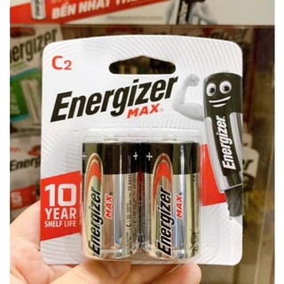 Vỉ 2 viên Pin đại D Energizer Alkaline 1.5v Max E95 chính hãng