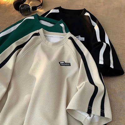 Áo thun LoGo HINMAM NAD Unisex Áo phông nam nữ tay lỡ 2 Soc oversize form rộng chất liệu cotton dệt tổ ong thoáng mát