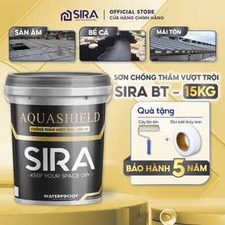  Thùng 15KG Sơn Chống Thấm Bể Cá Sira BT - Chống thấm Vượt Trội Hồ Cá Bể Nước Sàn Vệ Sinh Trần Nhà Sàn Mái 