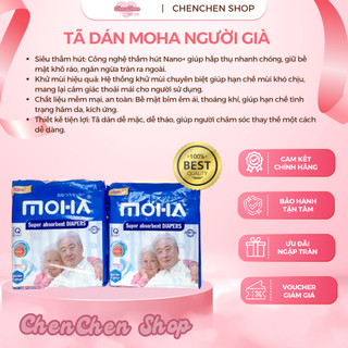 Tã Dán Dành Cho Người Già, bỉm cho phụ nữ đi sinh Moha, việt thái bịch 10 miếng, 20 miếng miễn ship
