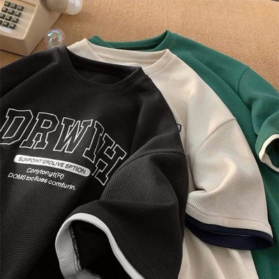 Áo Phông Form Rộng DRWIH NAD Unisex- Áo Thun Tay Lỡ Nam Nữ Form Rộng Chất CottonTổ Ong Thấm hút Mồ Hôi Thoáng Mát