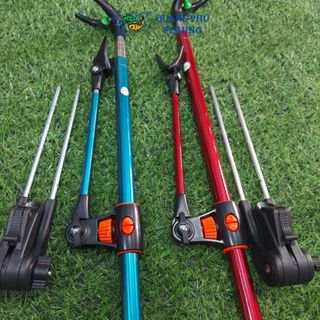 Gác cần câu đài câu cá phiên bản nâng cấp chắc chắn 2m1 2m4 chống cần câu máy câu tay, giá đỡ cần câu, dây chun bảo hiểm
