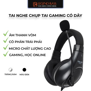 Headphone Chụp Tai Gaming Có Mic Loại Tốt SALAR A566, Tai Nghe Chụp Tai Máy Tính Có Dây Học Online, Trực Tổng Đài