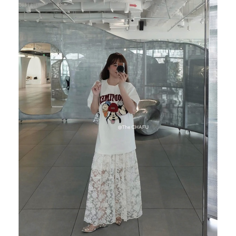 [Hàng Đẹp Loại 1/Video] Chân Váy Midi Ren Hoa Hồng Premium 3 Tầng Có Lót Đi Biển Cafe Hẹn hò Cv8 | BigBuy360 - bigbuy360.vn