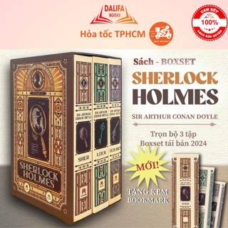 Sách Huy Hoàng Sherlock Holmes trọn bộ 3 tập  Boxset sách trinh thám tiểu thuyết trinh thám