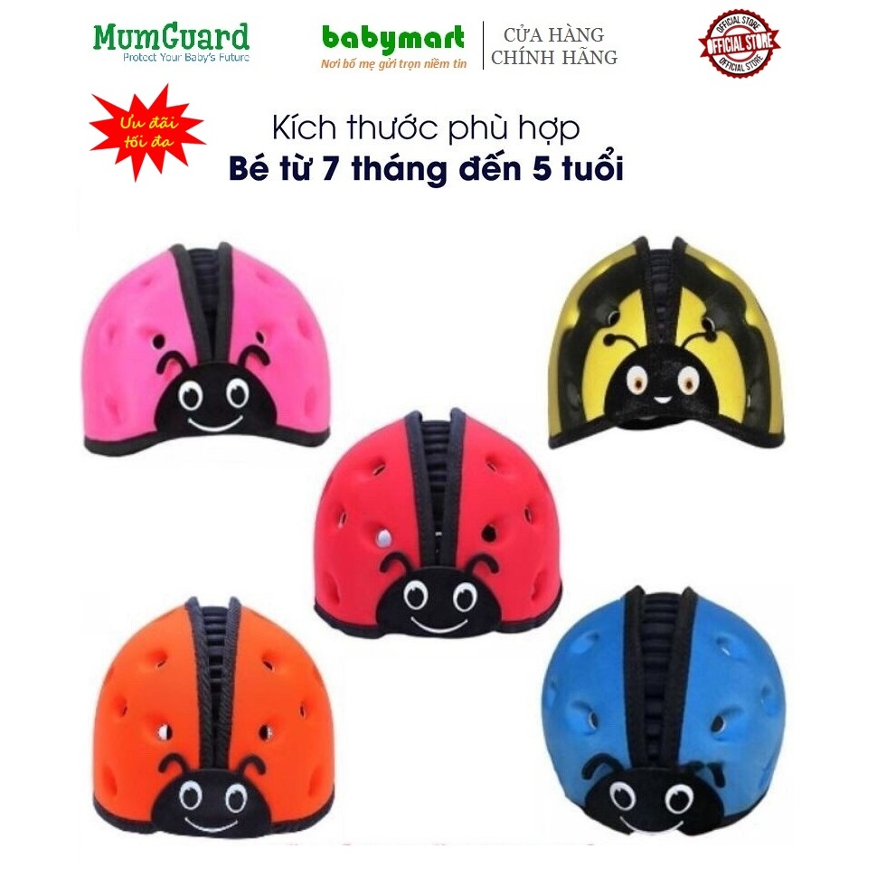 Nón bảo hiểm trẻ em chính hãng Mumguard siêu nhẹ siêu bền đủ màu