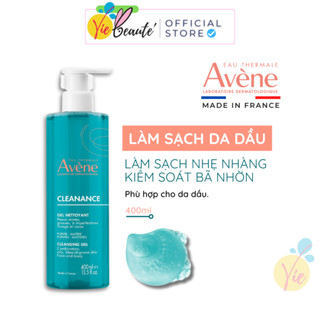 Gel Rửa Mặt Avene Cleanance Cleasing Gel Làm Sạch Da, Giảm Nhờn Mụn 400ml