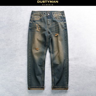 Quần Jean Nam Brad Ống Đứng Dustyman, Xanh Wash Bụi Bặm , 602 Straight