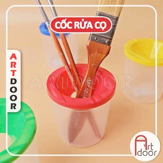   ARTDOOR  Khay Xô Cốc rửa cọ Mini đựng nước để vẽ màu nước pentel poster gouache acrylic 