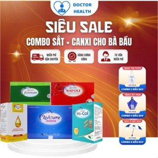 Trọn bộ Sắt Canxi DHA Vitamin Tổng Hợp Chính hãng Thế Hệ Mới Avisure Cho Bà Bầu, Cho Con Bú