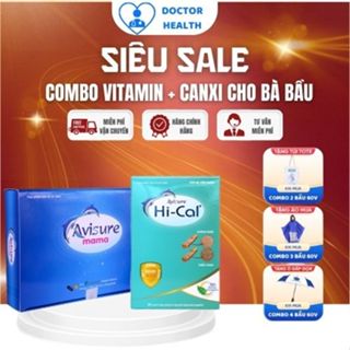 Bộ đôi Vitamin tổng hợp Avisure Mama - Canxi hữu cơ cho bà bầu và sau sinh Avisure Hical 120 viên
