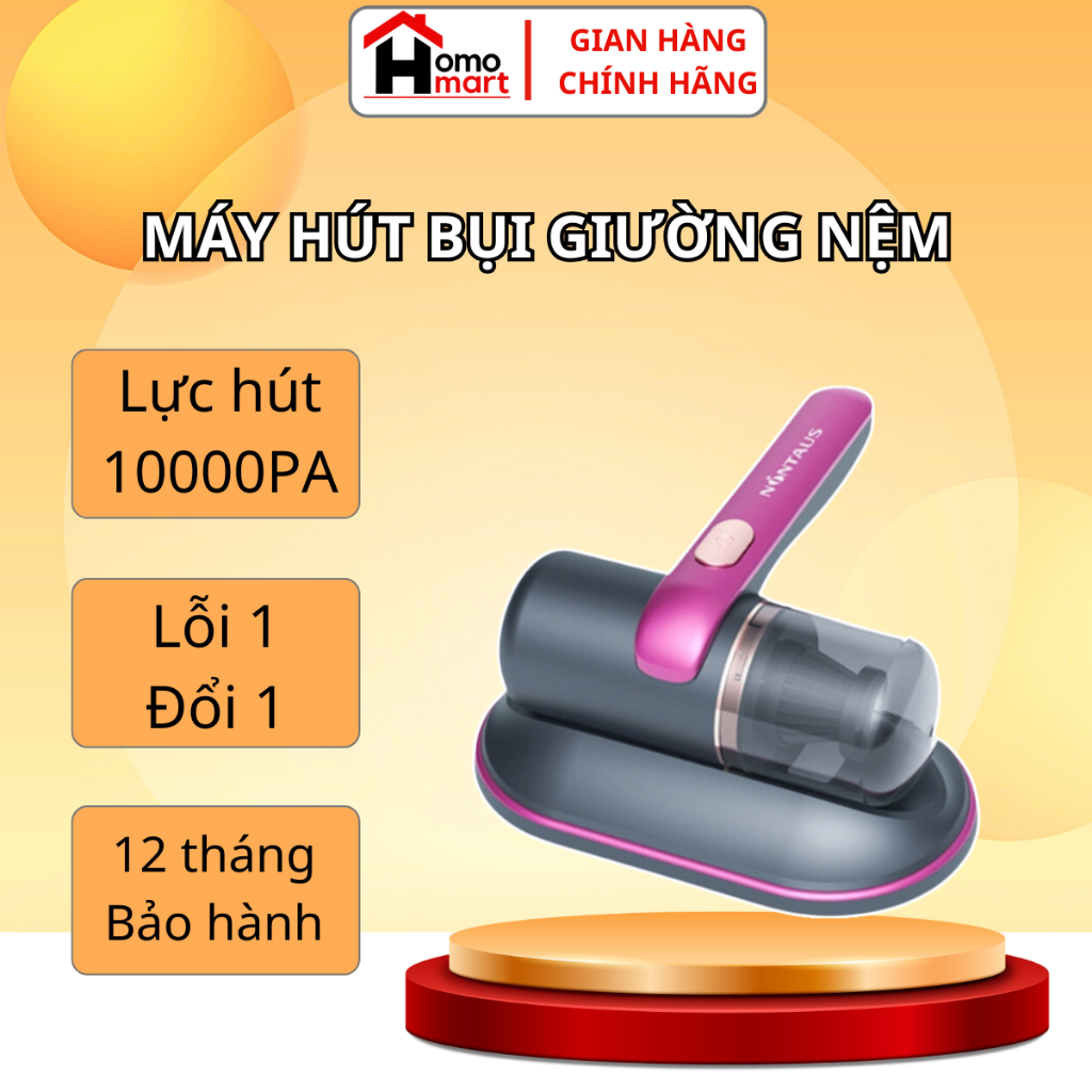Máy Hút Bụi Giường Nệm Đa Chức Năng MHN03 , Diệt Khuẩn Và Loại Bọ Côn Trùng Nhỏ, 12000Pa Hút Lực
