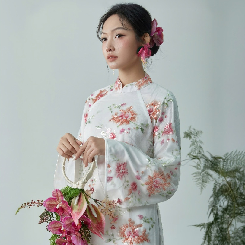 Áo Dài Phù Dung - EDINI - A1685