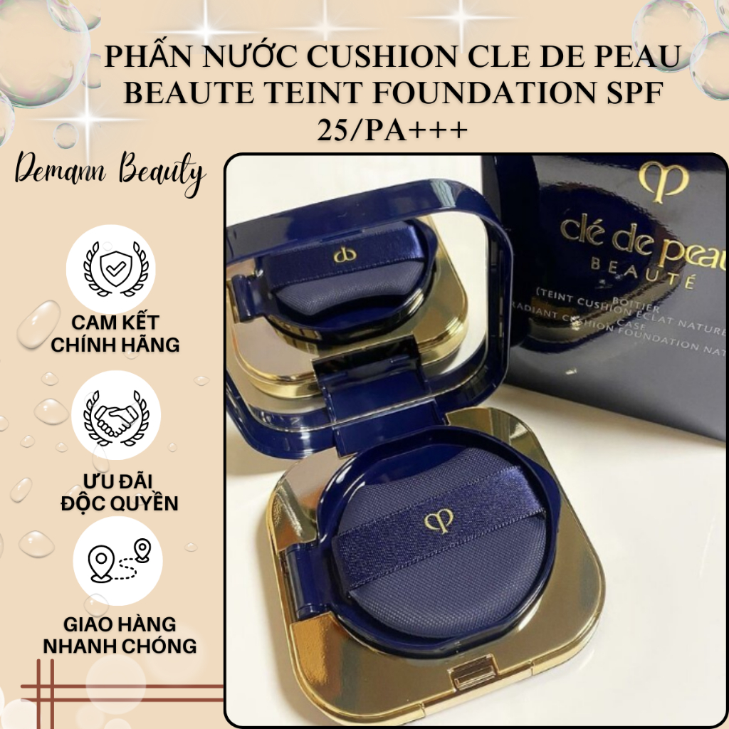 [CHÍNH HÃNG tone I10:Trắng Sáng] Phấn Nước Cushion Cle De Peau Beaute Teint Foundation SPF 25/PA+++