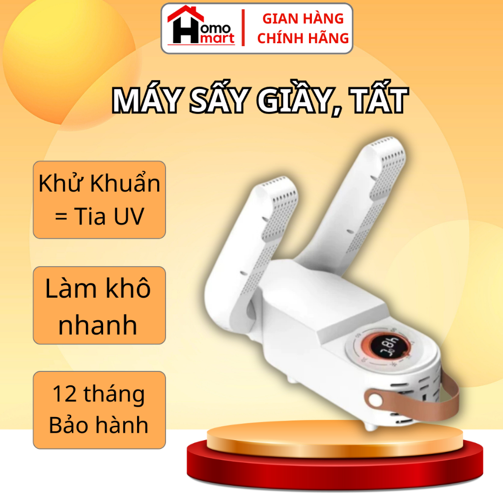 Máy Sấy Giày Khử Mùi Cao Cấp Là Khô Nhanh Chóng Tiện Dụng - Sấy Giày Mùa Ẩm Mốc