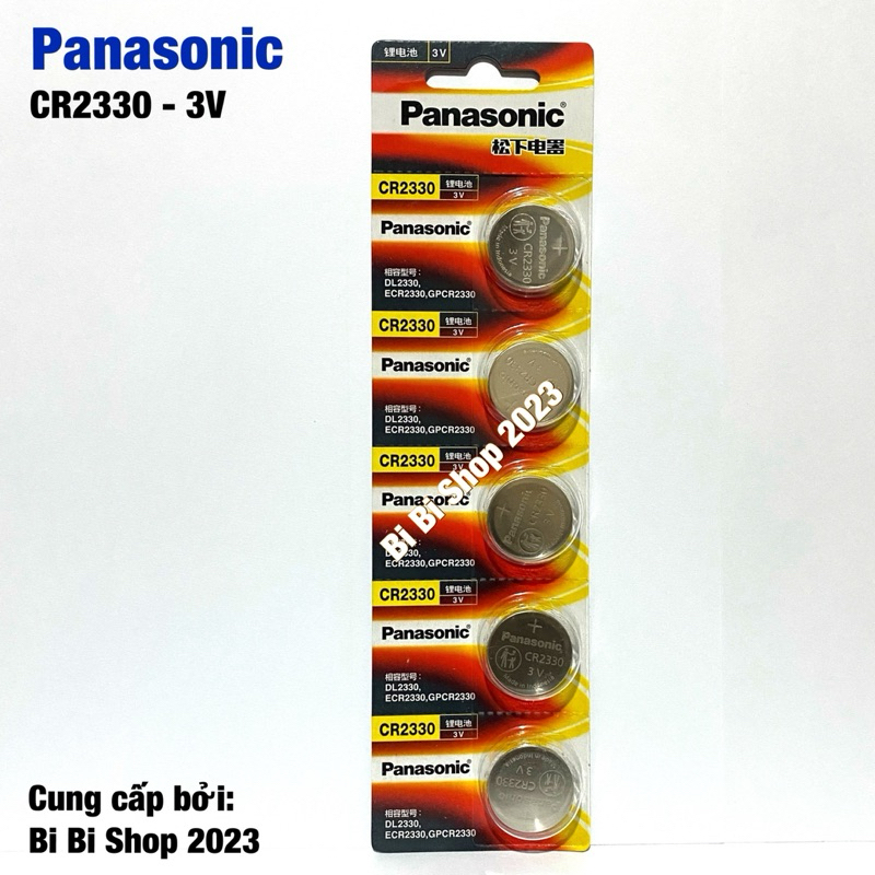 Combo 5 Viên Pin CR2330 Panasonic Lithium 3V