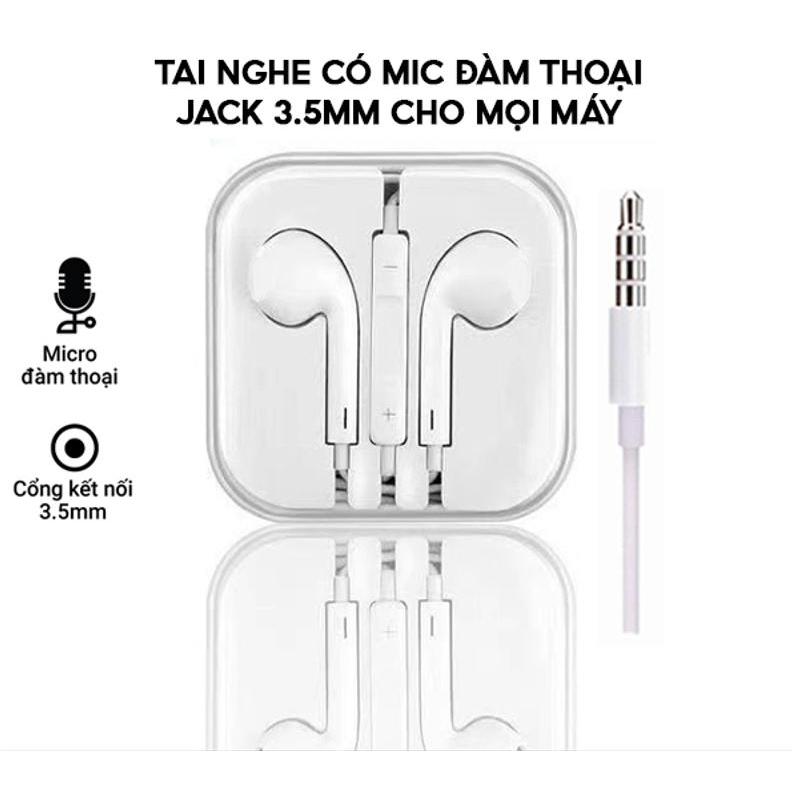 Tai nghe nhét tai TOPK jack tròn 3.5mm có micrô và tai nghe điều khiển âm lượng cho điện thoại laptop pc