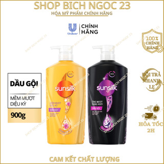  Dầu Gội Sunsilk suôn mượt óng ả óng mượt rang ngời 900g 