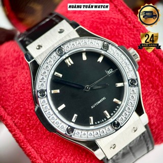 Đồng Hồ Nam HT FSN Đính Đá Automatic Full Size Kính Sapphire Chống Nước(BẢO HÀNH 24 THÁNG)