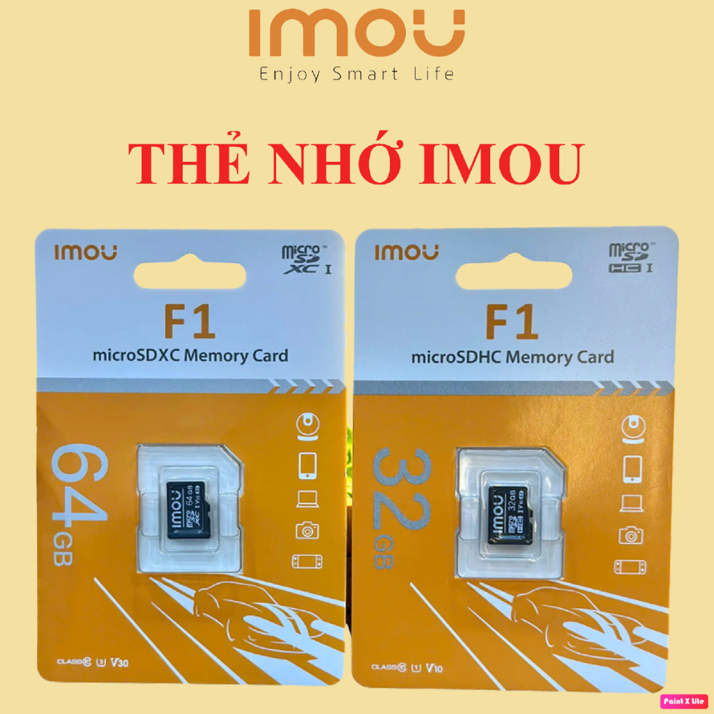 Thẻ Nhớ IMOU 128GB/64GB/32GB - Tốc Độ Cao - Chuyên Dụng - Bảo Hành 5 Năm
