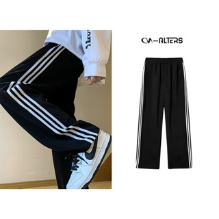 Quần baggy thể thao 3 sọc nam nữ ,chất liệu umi thể thao mềm mại, co giãn | Quần thể dục