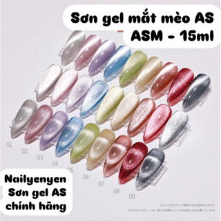 Sơn gel AS mắt mèo kim cương mã ASM chai 15ml chính hãng