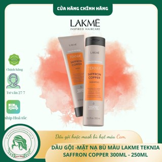 Dầu gội LAKME REFRESH SAFFRON COPPER dưỡng màu cho tóc nhuộm màu đồng 300ml - 250ml