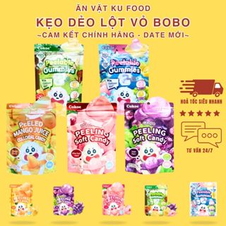 Kẹo dẻo trái cây 3D BOBO COKOC, Kẹo Dẻo Lột Vỏ Vị Trái Cây Mix (ĐÀO/NHO/VẢI/XOÀI/TÁO)