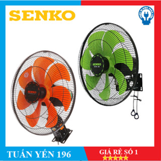 Quạt treo tường công nghiệp 7 cánh Senko TC1622- 65W Đen Xanh/Đen Cam Bảo Hành 2 Năm