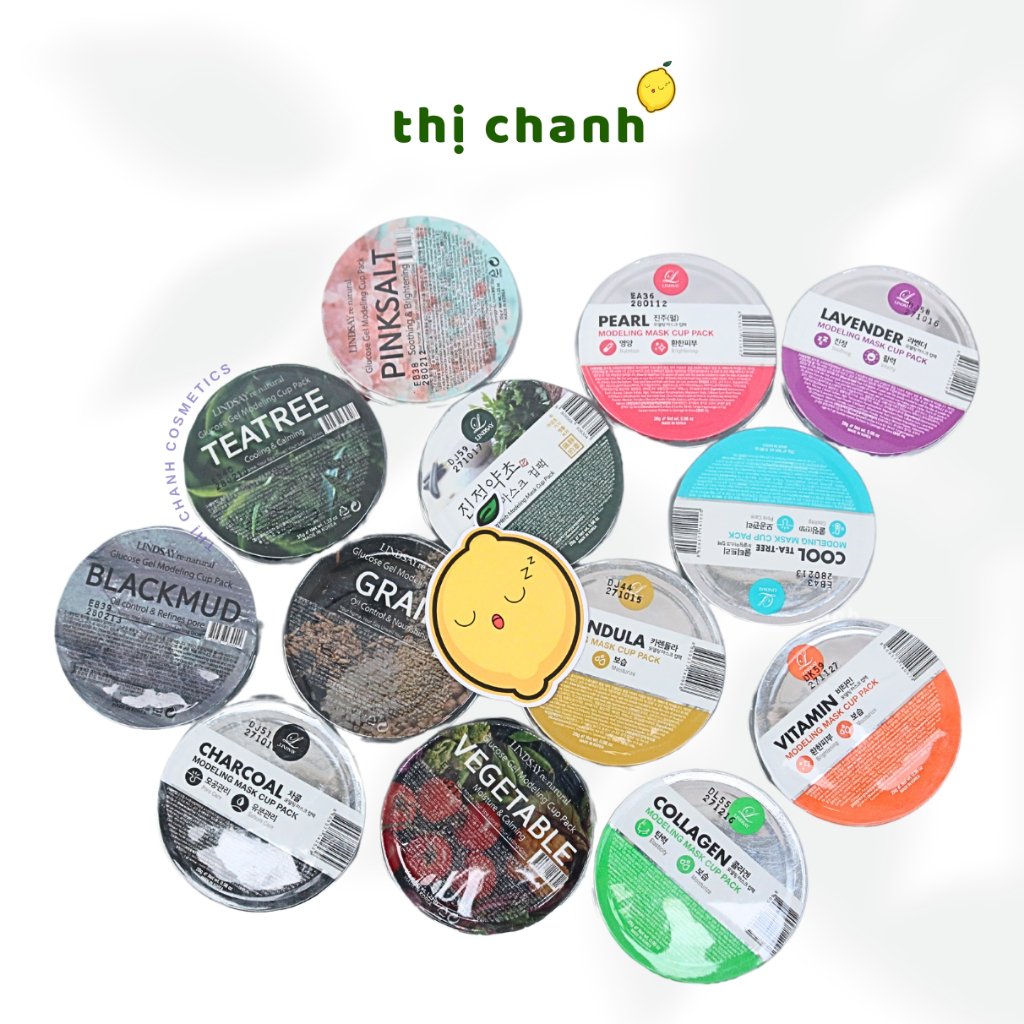[Sẵn 13 Loại] Mặt nạ thạch dẻo LINDSAY Modeling Mask Cup Pack 35g
