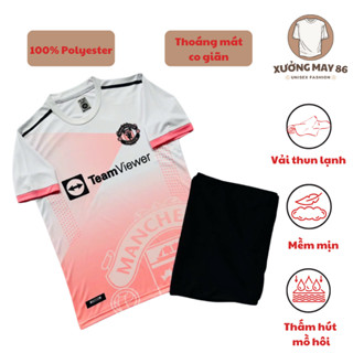  Áo đá bóng đồ đá banh áo đá banh áo Mu chế mới nhất 2023 chất liệu thun lạnh thoáng mát - XƯỞNG MAY 86 