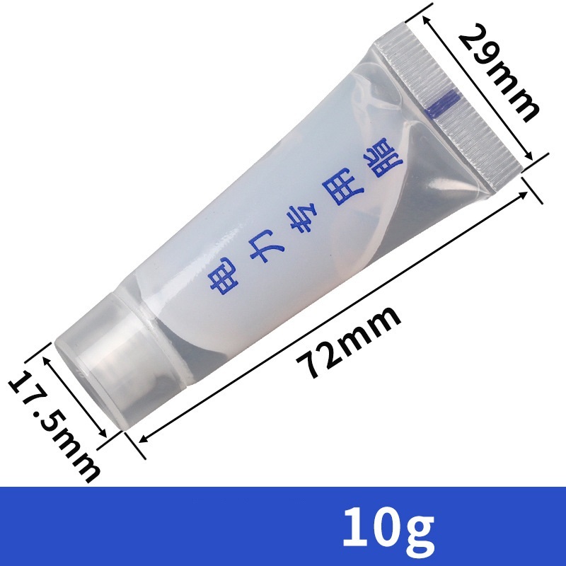 Tuýp Trong Suốt, 10g Mỡ Gel Silicone Grease cách điện bôi trơn chuyên dụng