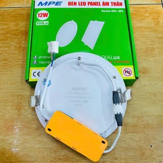 Đèn LED âm trần MPE RPL siêu mỏng, vỏ kim loại -12W - Hàng chính hãng, giá tốt